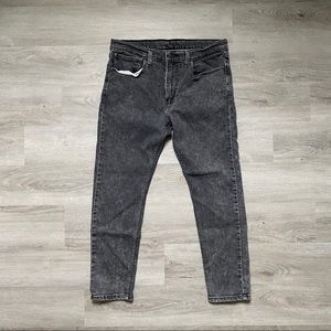 Levi 512 Acid Wash Black Skinny Jeans 34x30